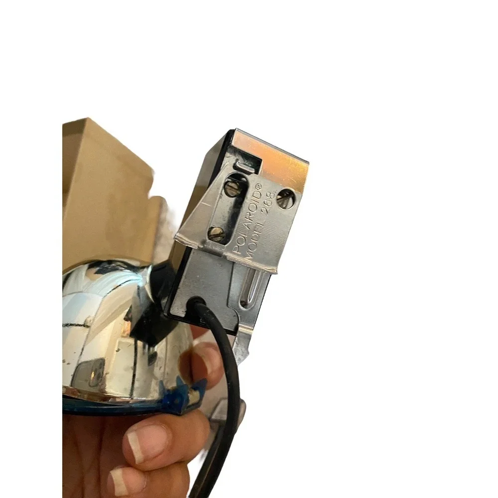 VINTAGE POLAROID CAMERA FLASHGUN #268 ORIGINAL BOX‎ LAND CAMERA 100,240,250,350